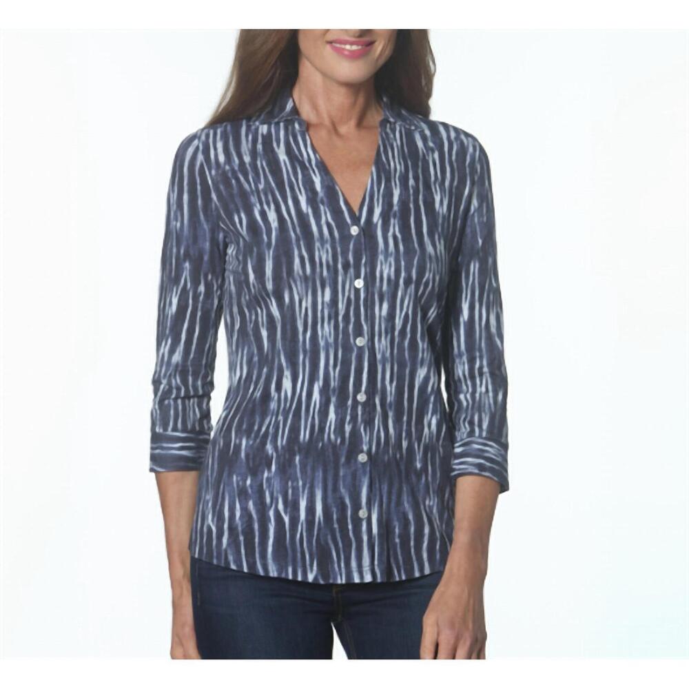 NEW E.L.I. soft button down collared shirt in wave